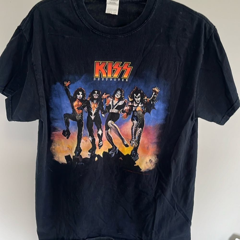 1996 KISS 💋, destroyer, T-shirt, women’s medium black VTG